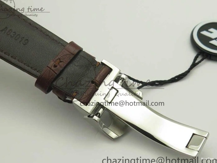 MIROTIME 0127 Lightweight Portuguese Tourbillon IW504602 SS ZF Best Edition Gray Dial on Brown Leather Strap 7177